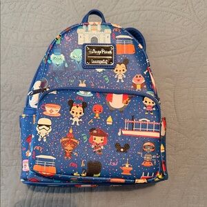 Loungefly Disney Character Blue Backpack Disney Parks